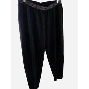 Under armour Pants Womens Large Black Sweatpants Elastic Waist Stretch